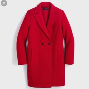 Jcrew boiled wool daphne coat nwot